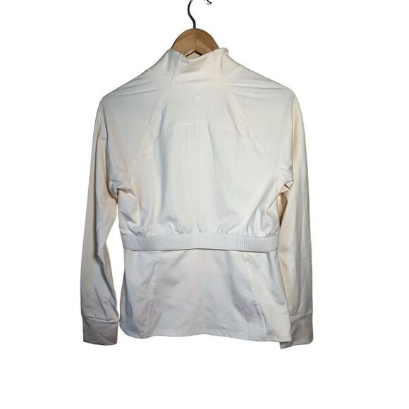 Fabletics Women's Cream White Trinity Cold Weather Performance Jacket Size M NWT - Picture 2 of 7